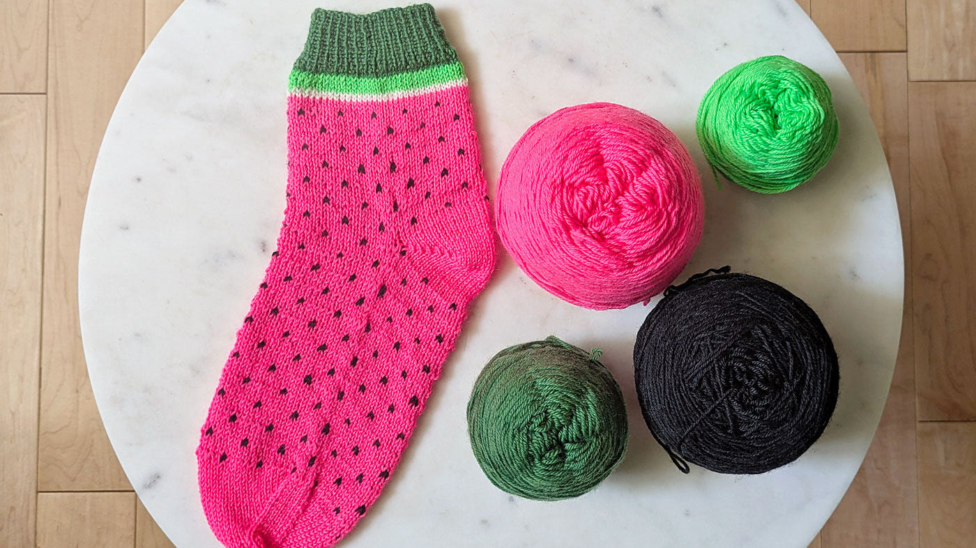 From Porch to Poolside: Crafting Joy with the One in a Melon Sock Pattern