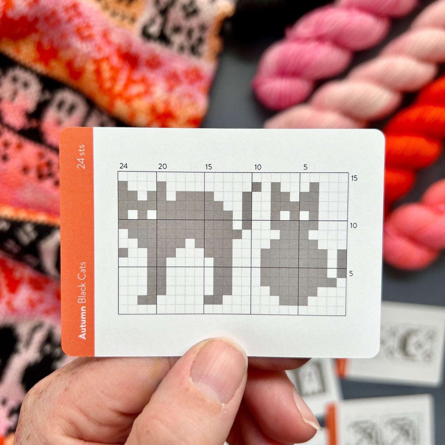 Autumn Doodle Deck: Knitting Chart & Stitch Dictionary cards - Yarn Love Knitting Pattern