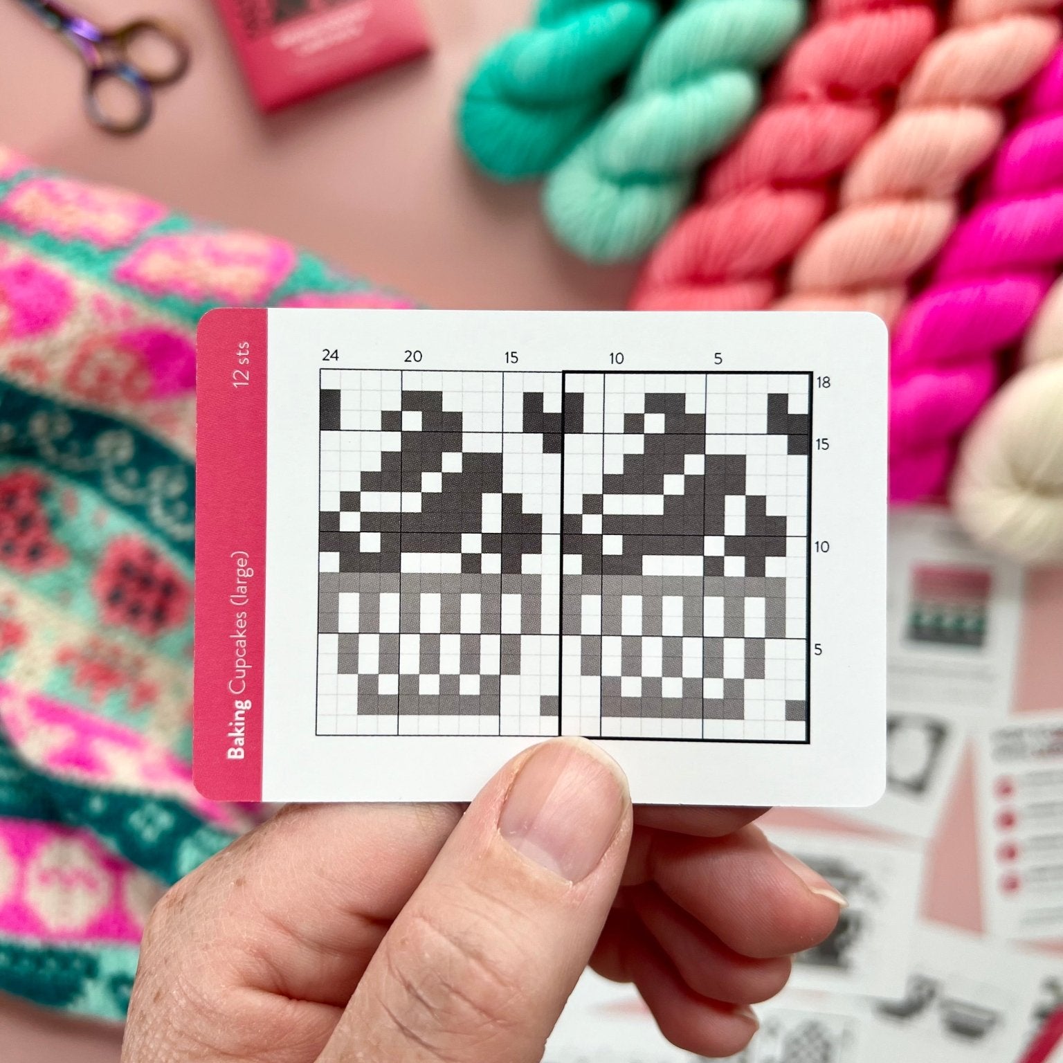 Baking Doodle Deck: Knitting Chart & Stitch Dictionary cards - Yarn Love Knitting Pattern