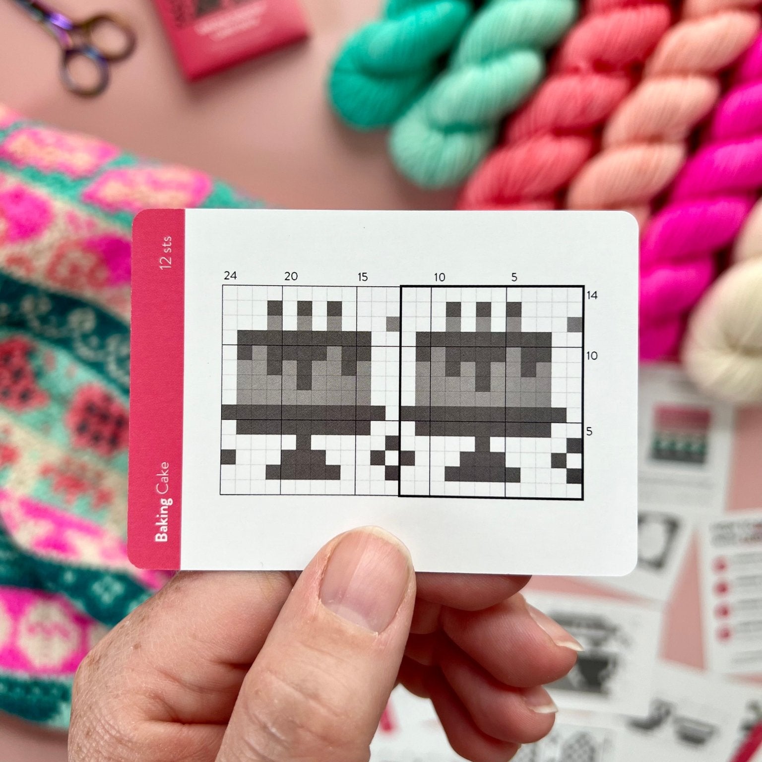 Baking Doodle Deck: Knitting Chart & Stitch Dictionary cards - Yarn Love Knitting Pattern