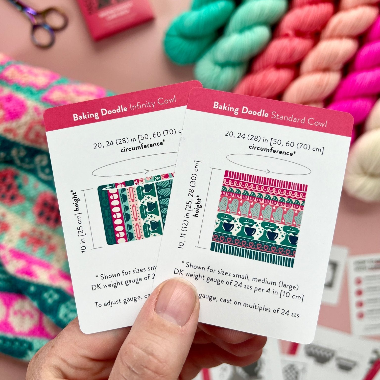Baking Doodle Deck: Knitting Chart & Stitch Dictionary cards - Yarn Love Knitting Pattern