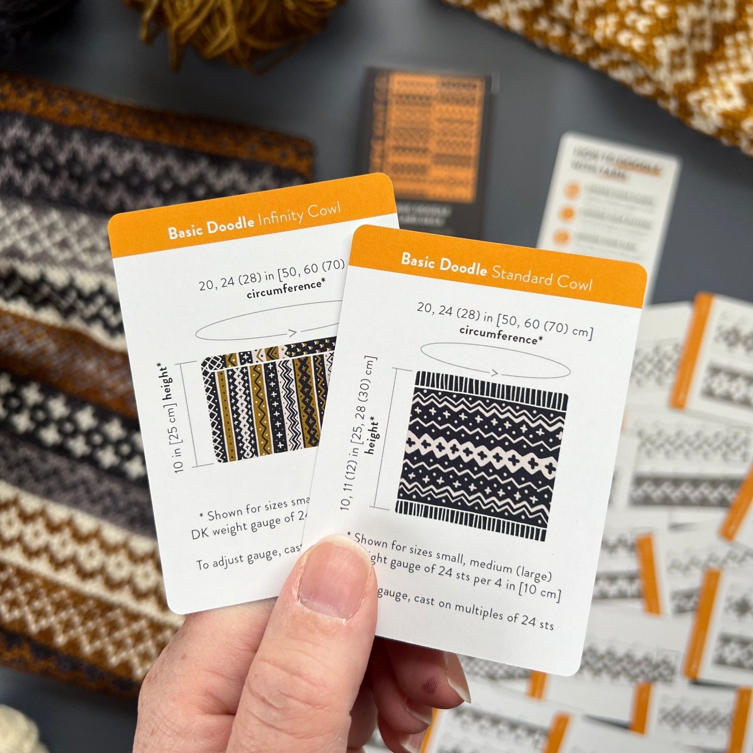 Basic Doodle Deck: Knitting Chart & Stitch Dictionary Cards - Yarn Love Knitting Pattern