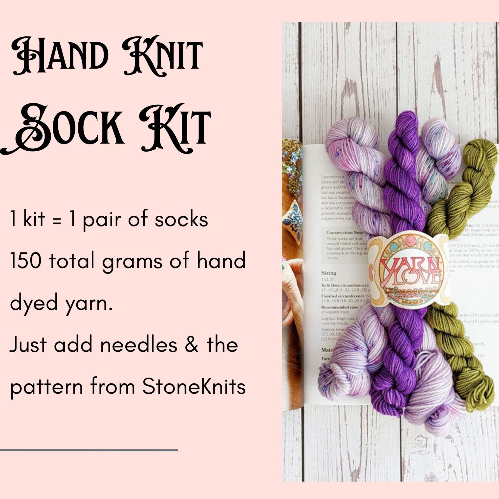 Blooming Lavender Sock Yarn Set - Yarn Love Sock Yarn