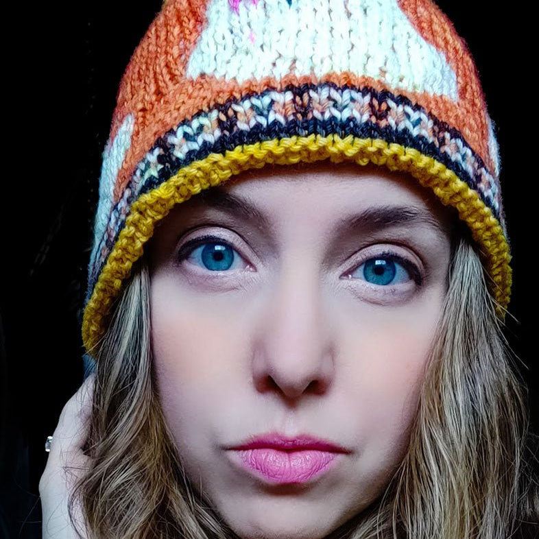 Boo - Yah Ghost Hat Digital Knitting Pattern - Yarn Love Pattern