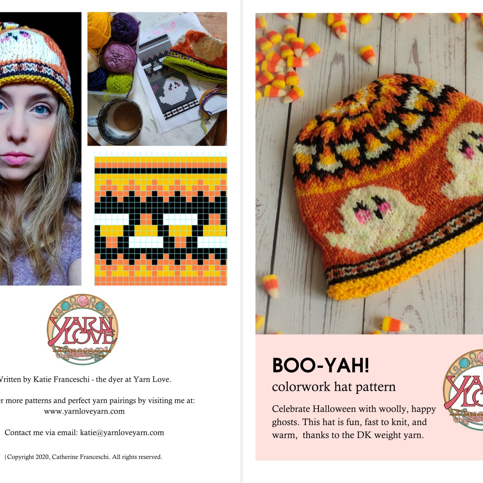 Boo - Yah Hat Kit + Knitting Pattern - Everyday Knits - Yarn Love Yarn