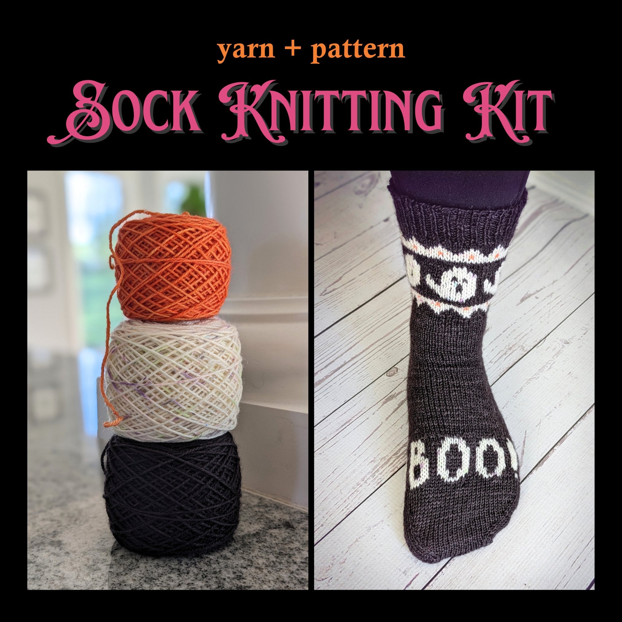 Hello Boo - tiful - Hand - Dyed Sock Yarn Kit - Yarn Love Yarn