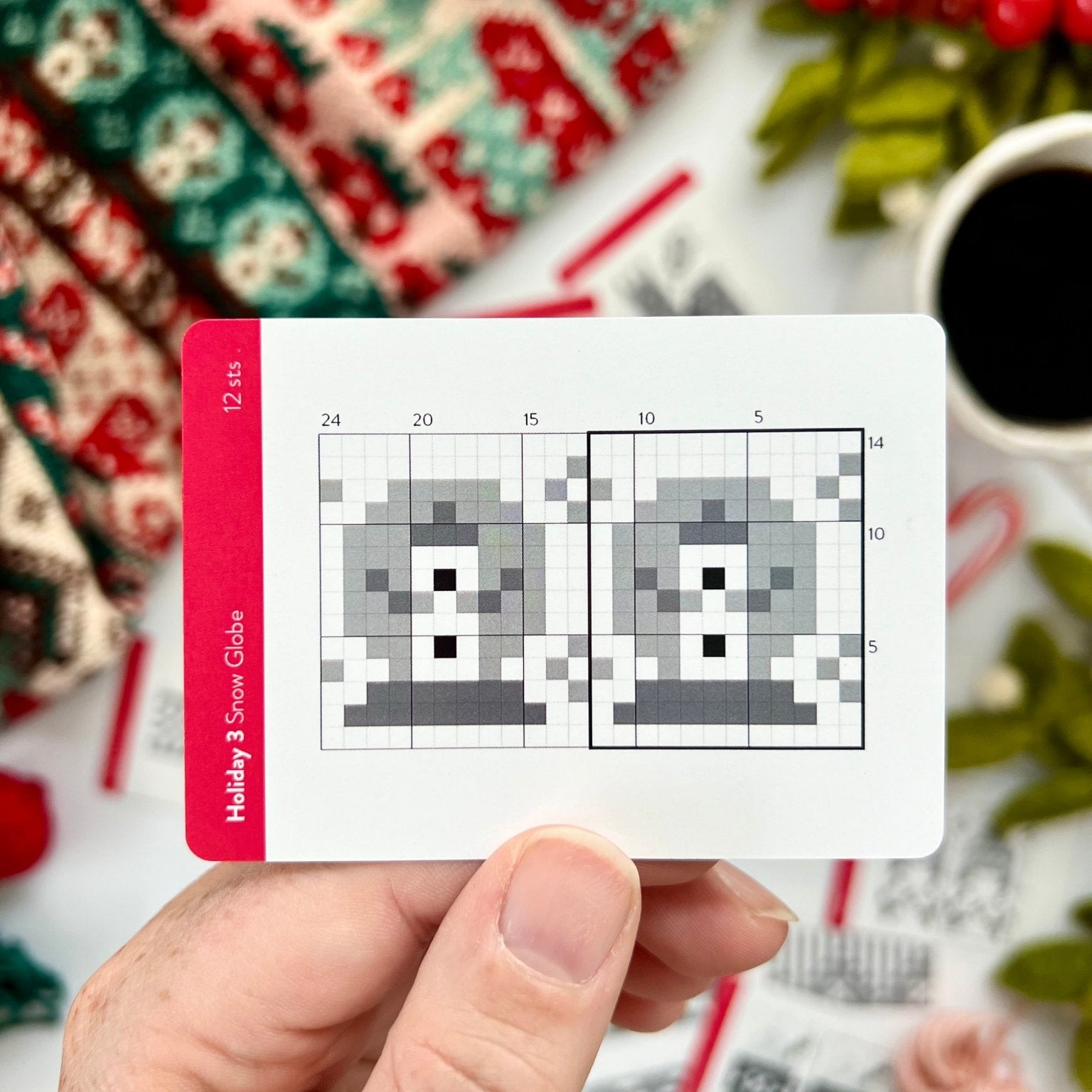 Holiday 3 Doodle Deck: Knitting Chart & Stitch Dictionary cards - Yarn Love Knitting Pattern