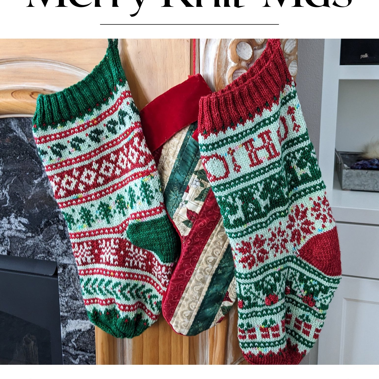 Merry Knit - mas Christmas Stocking Pattern - Yarn Love Yarn