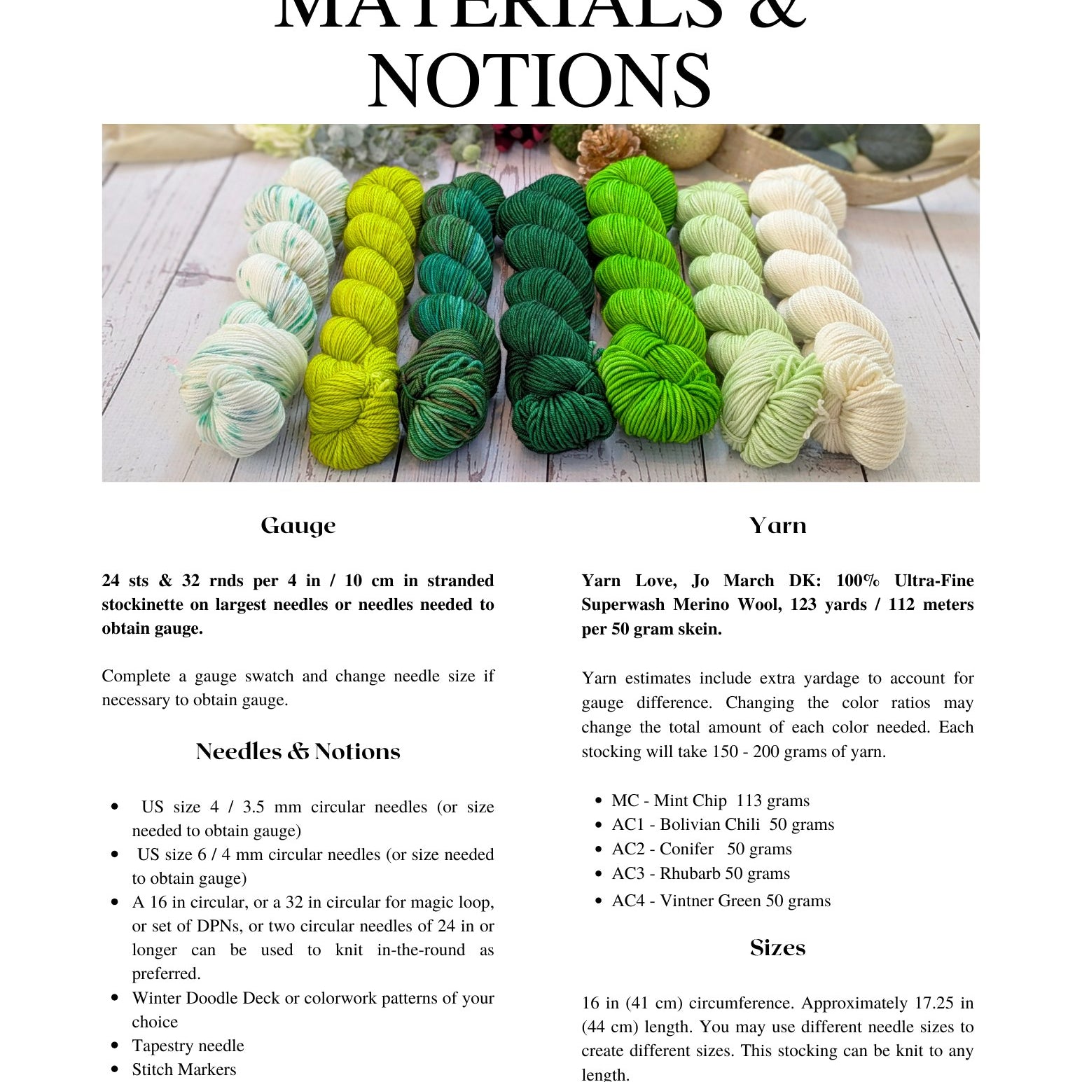 Merry Knit - mas Christmas Stocking Pattern - Yarn Love Yarn