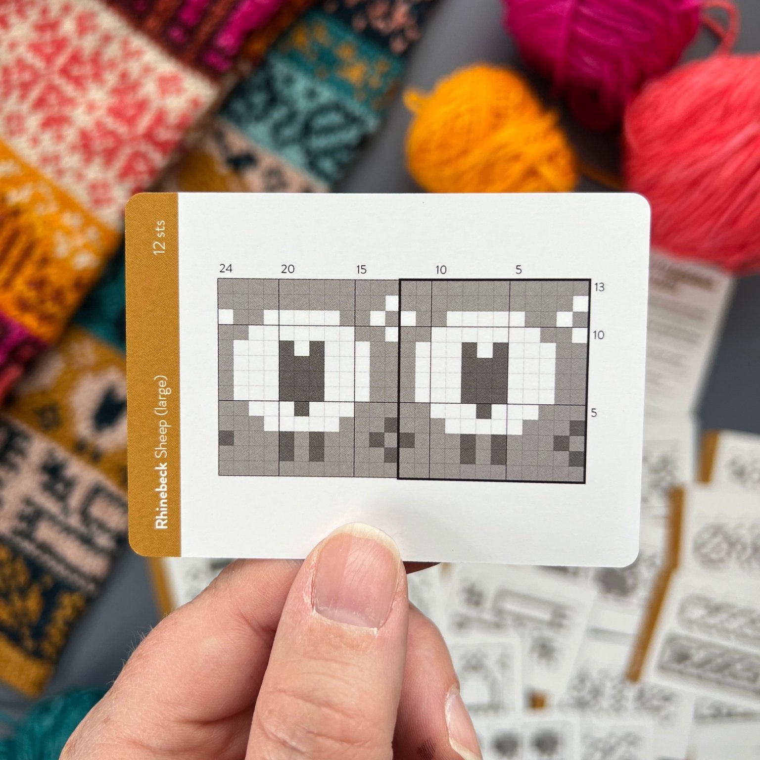 Rhinebeck Doodle Deck: Knitting Chart & Stitch Dictionary cards - Yarn Love Knitting Pattern