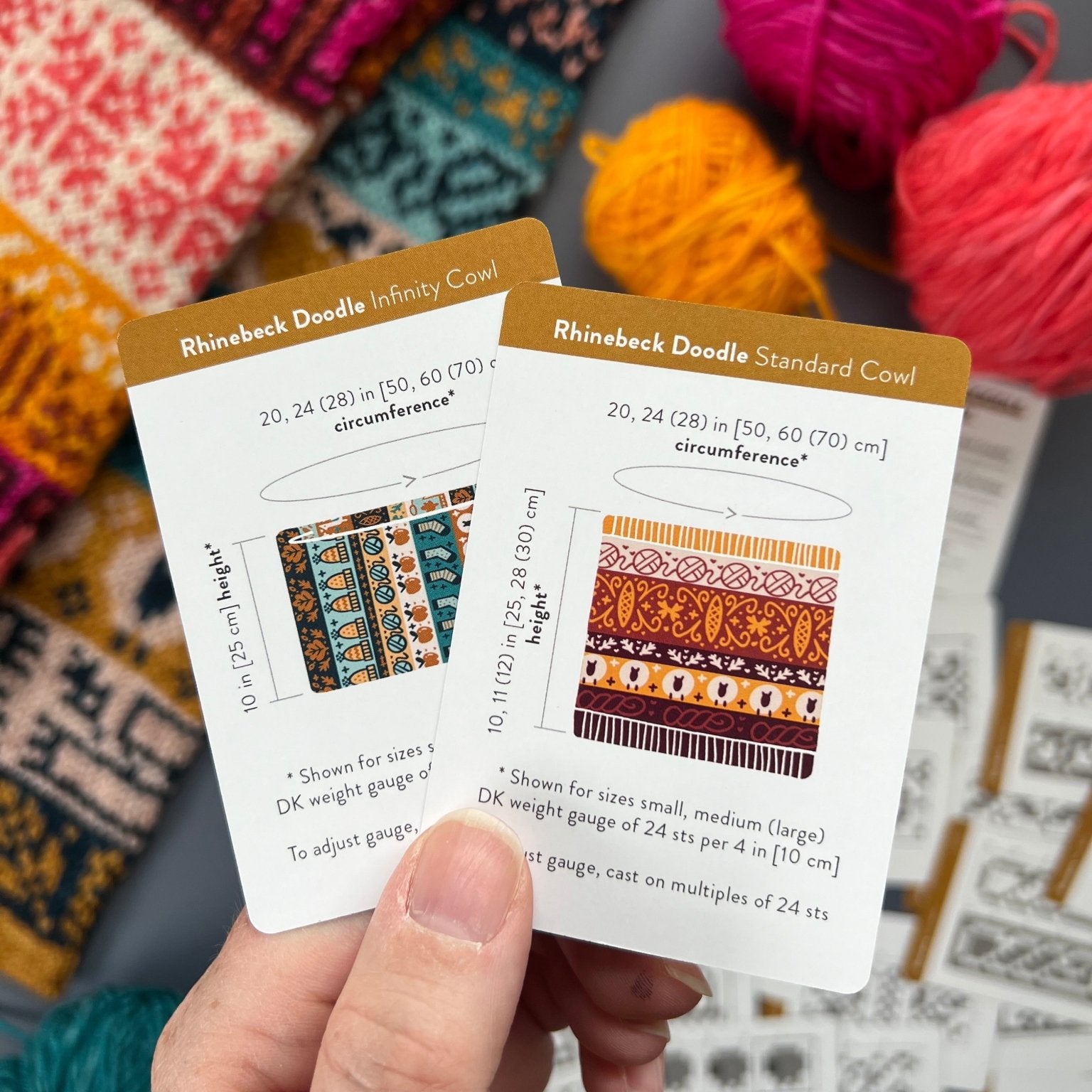 Rhinebeck Doodle Deck: Knitting Chart & Stitch Dictionary cards - Yarn Love Knitting Pattern