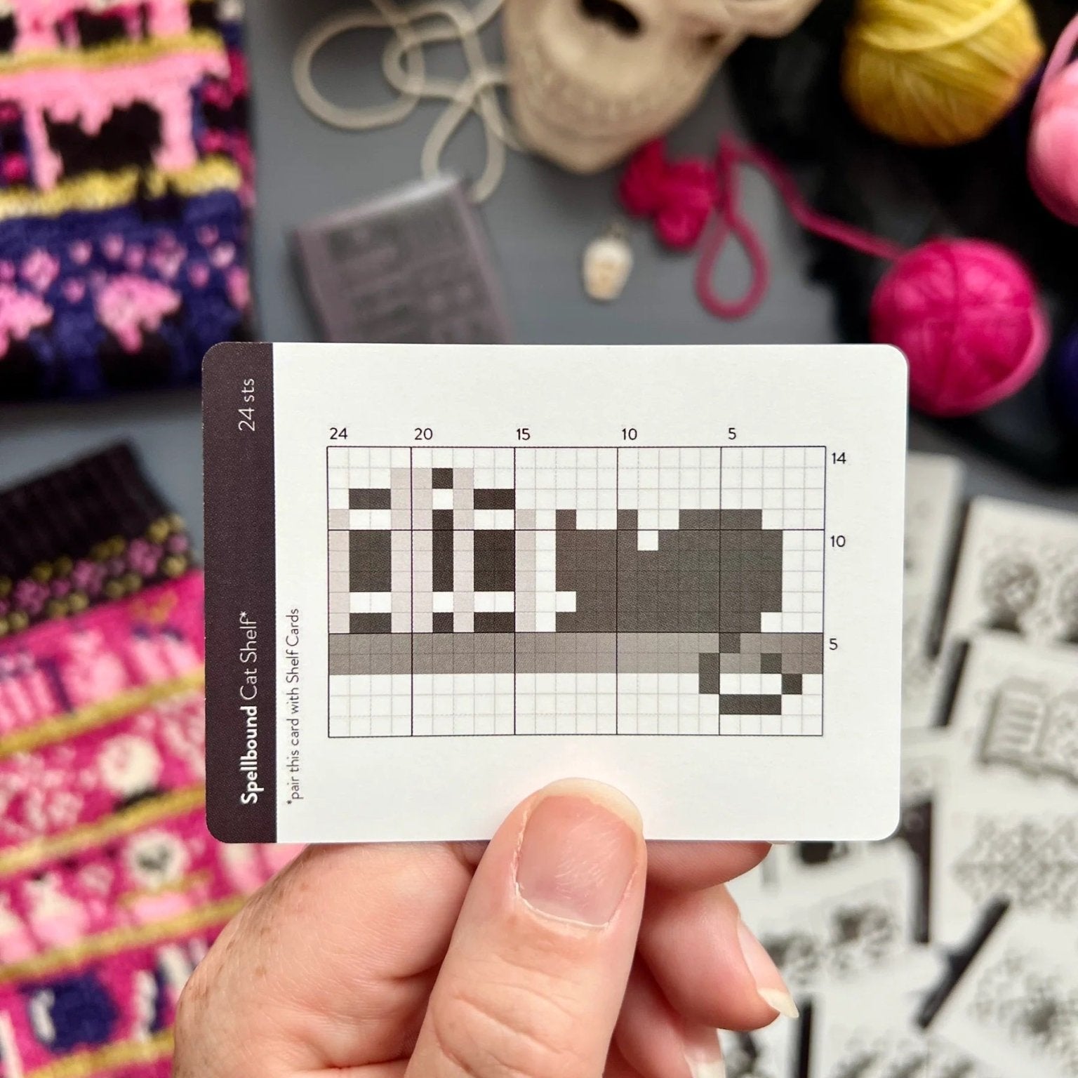 Spellbound Doodle Deck: Knitting Chart & Stitch Dictionary Cards - Yarn Love Knitting Pattern