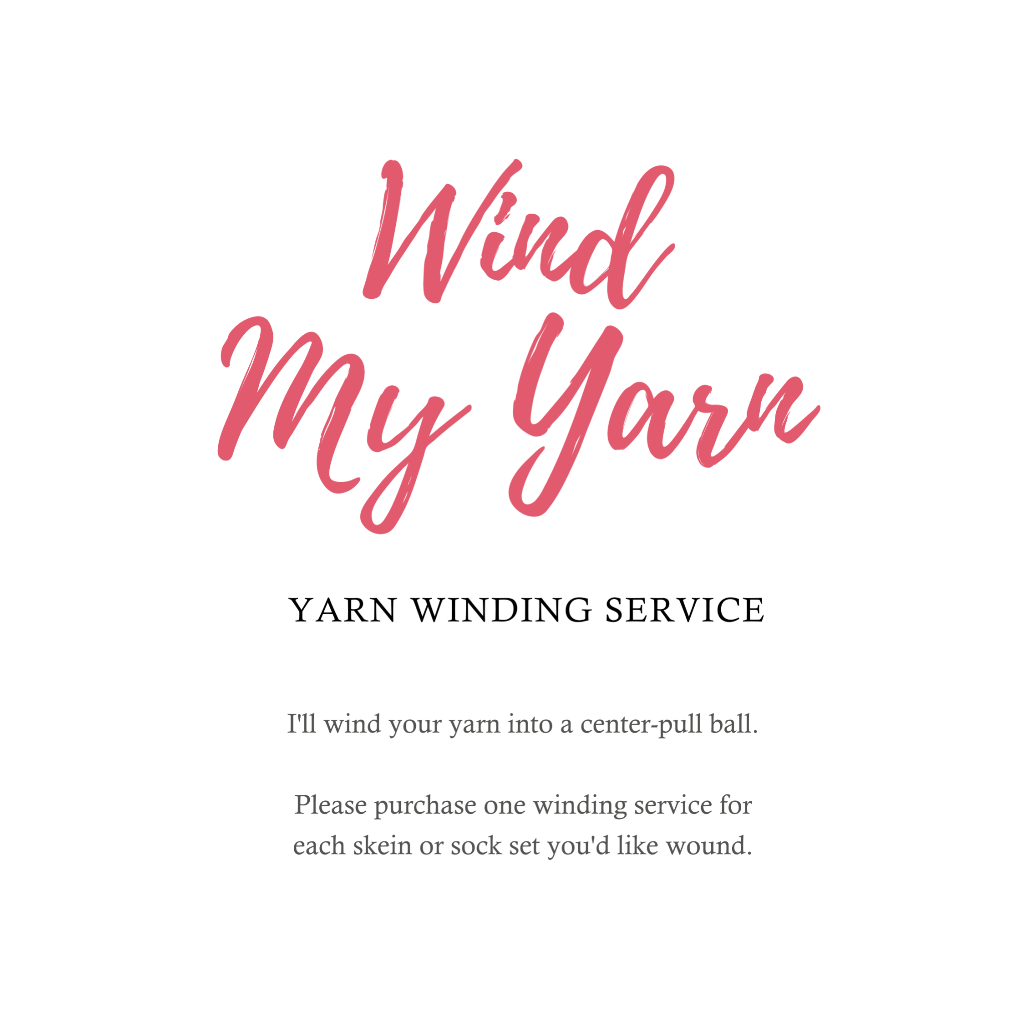 Yarn Winding Service - Yarn Love Yarn