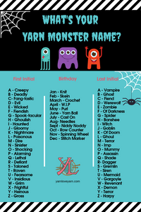 It's baaaaaaaaack! Yarn Monster name generator!
