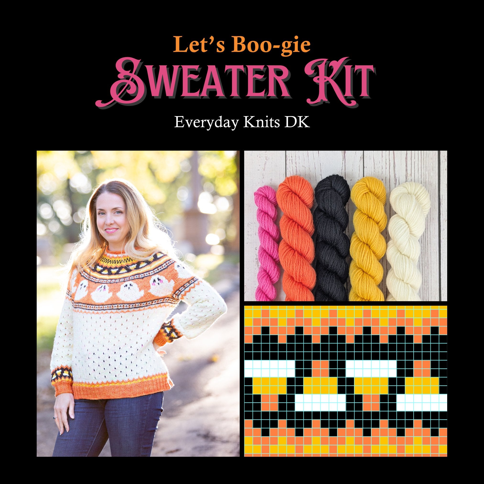 Let's Boo-gie Sweater Kit - Everyday Knits DK