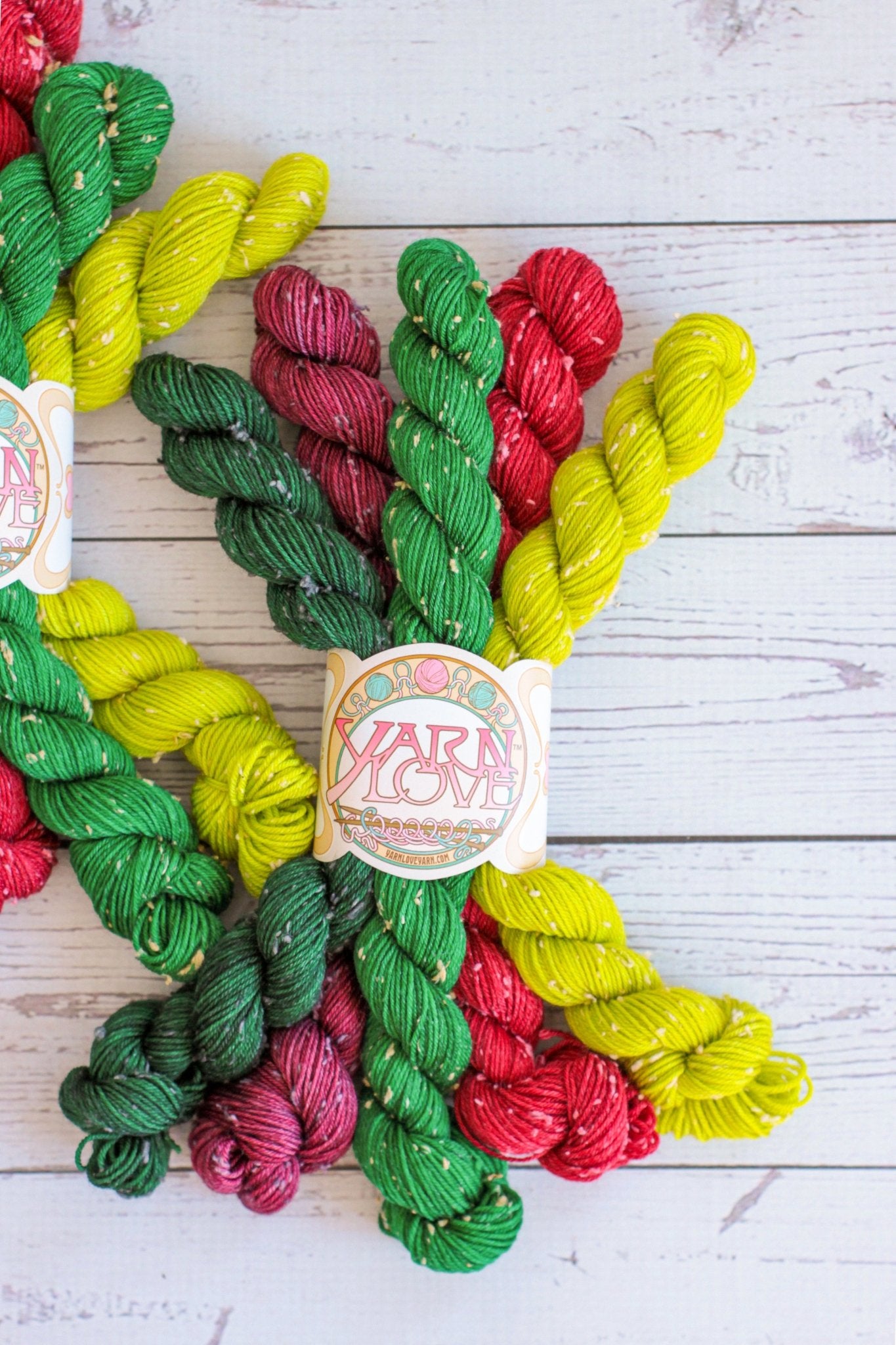 Snowball Fingering Festive Mini Skein - Yarn Love Yarn