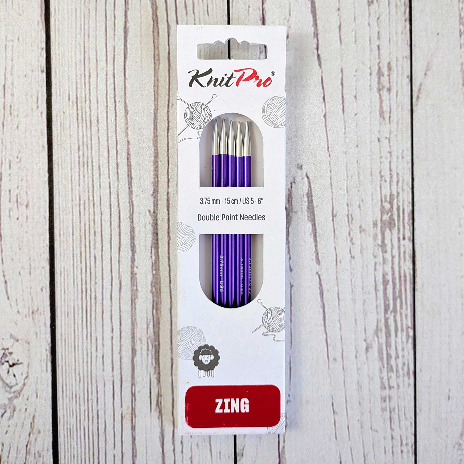 Zing Double Pointed Knitting Needles - 6