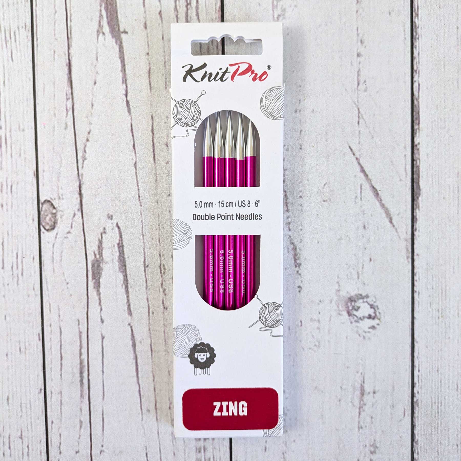 Zing Double Pointed Knitting Needles - 6