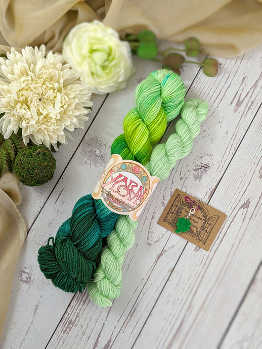 Best of Luck: sock yarn + stitch marker set