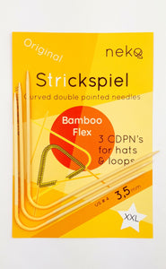 Neko Needles XXL - Curved Bamboo Flex DPNs